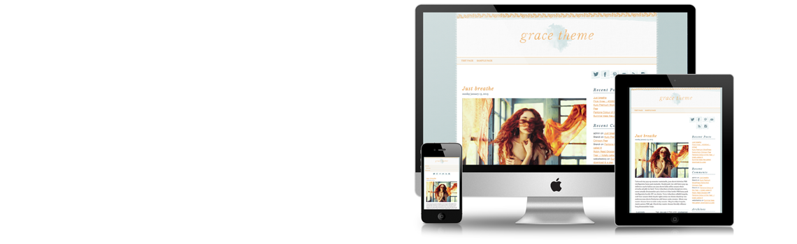 Screen shot of Grace Theme